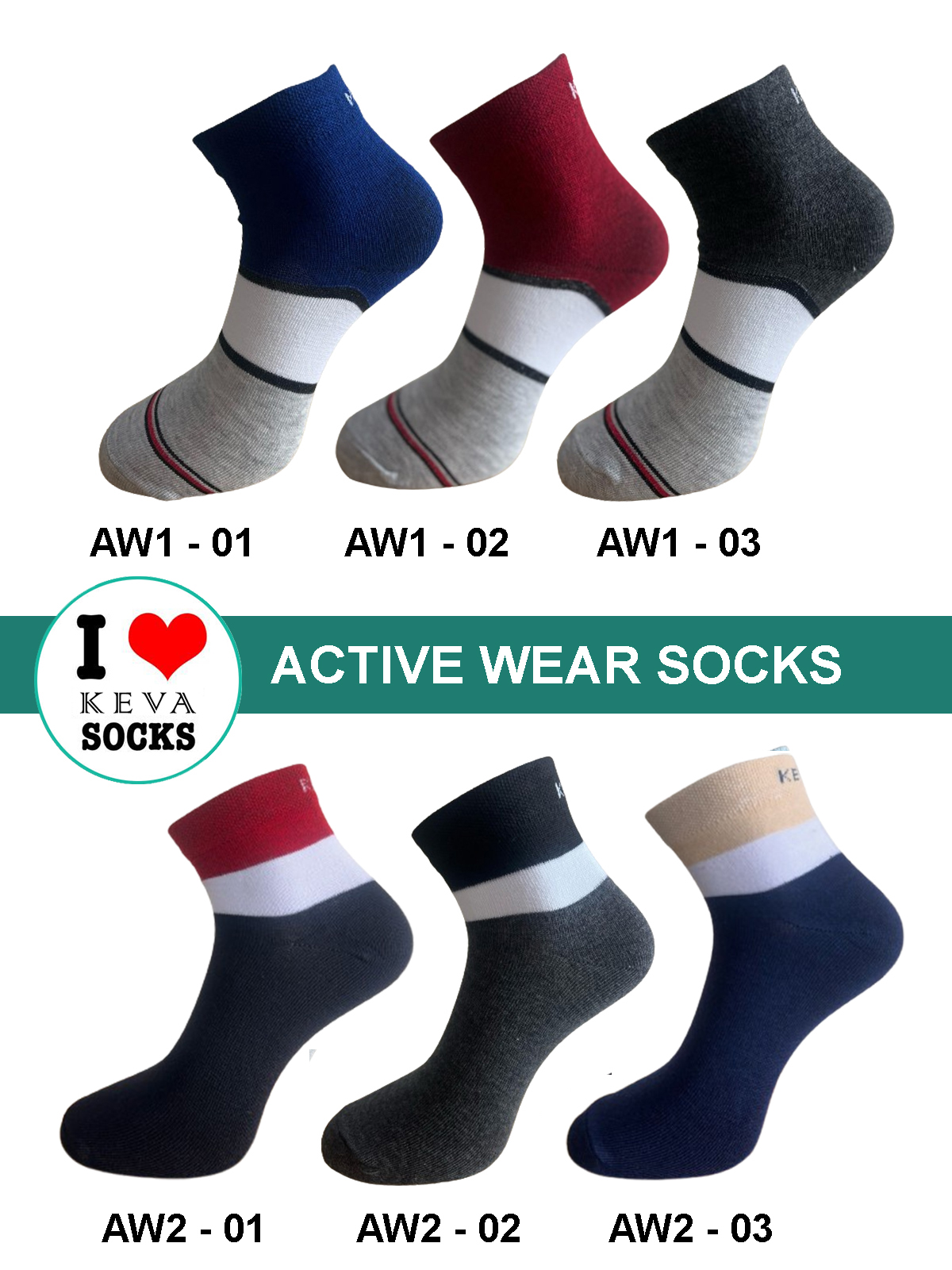 Men Women Unisex Ankle Socks Budget Friendly Offer Activewear 6 Pairs Pack