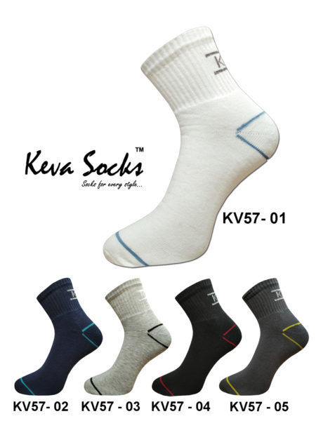 Keva Socks Sports Atheltic Ankle Gym Running Walking Cushion Towel Socks For Men & Women 5pairs Pack